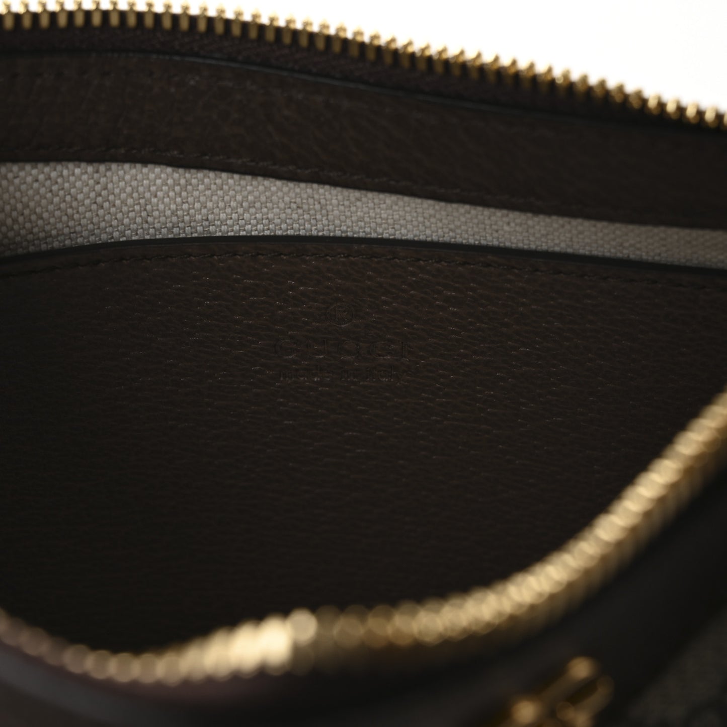 GG Supreme Monogram Textured Dollar Calfskin Web Small Ophidia GG Handbag Beige Ebony New Acero