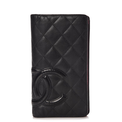 Chanel Calfskin Quilted Cambon Yen Wallet Black 1 of 9