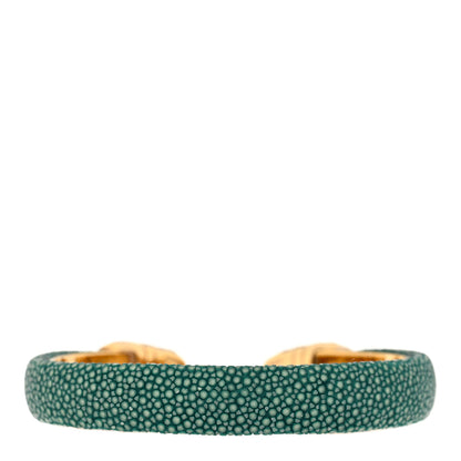 Bulgari Galuchat Serpenti Forever Bracelet Green 2 of 5