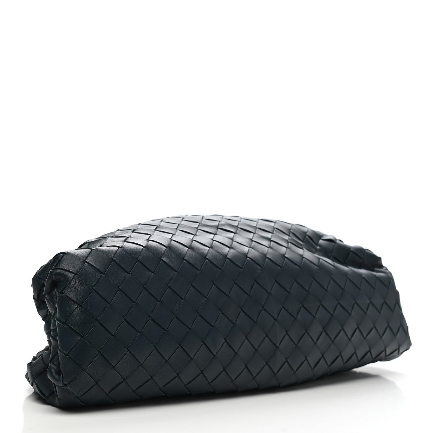 Nappa Maxi Intrecciato The Pouch Oversized Clutch Deep Blue