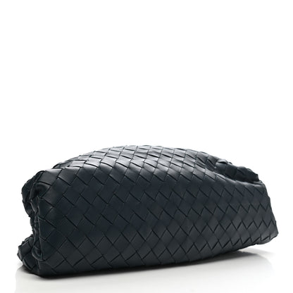 Bottega Veneta Nappa Maxi Intrecciato The Pouch Oversized Clutch Deep Blue 4 of 9