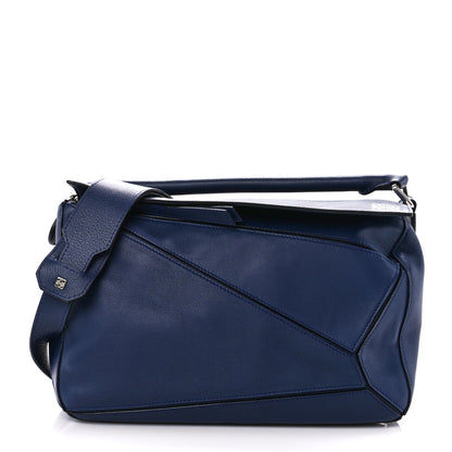 Loewe Calfskin Medium Puzzle Bag Marine 1 of 11