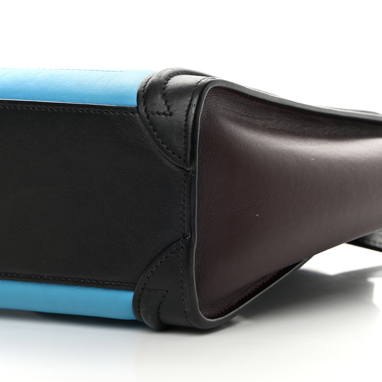 Celine Smooth Calfskin Nano Tri-Color Luggage Turquoise 10 of 17