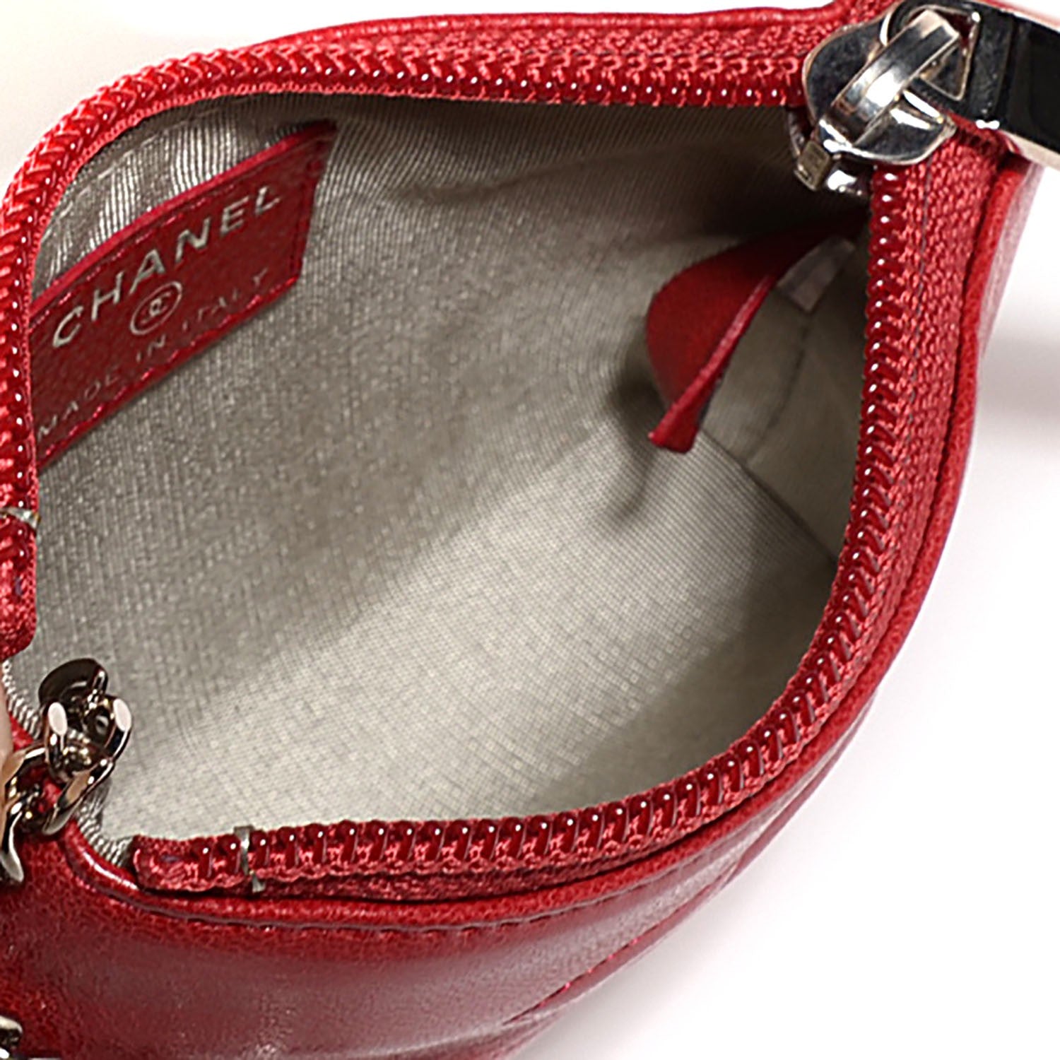 Chanel Lambskin Timeless CC Key Holder Red 5 of 7