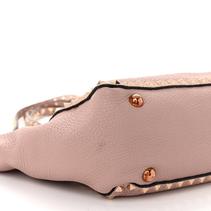 Valentino Garavani Grained Calfskin Small Rockstud Tote Poudre 8 of 10