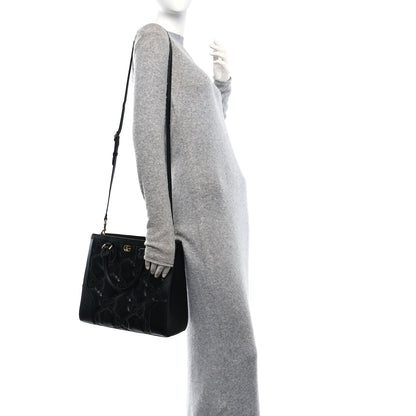 Gucci Calfskin GG Matelasse Small Tote Bag Black Natural 2 of 10