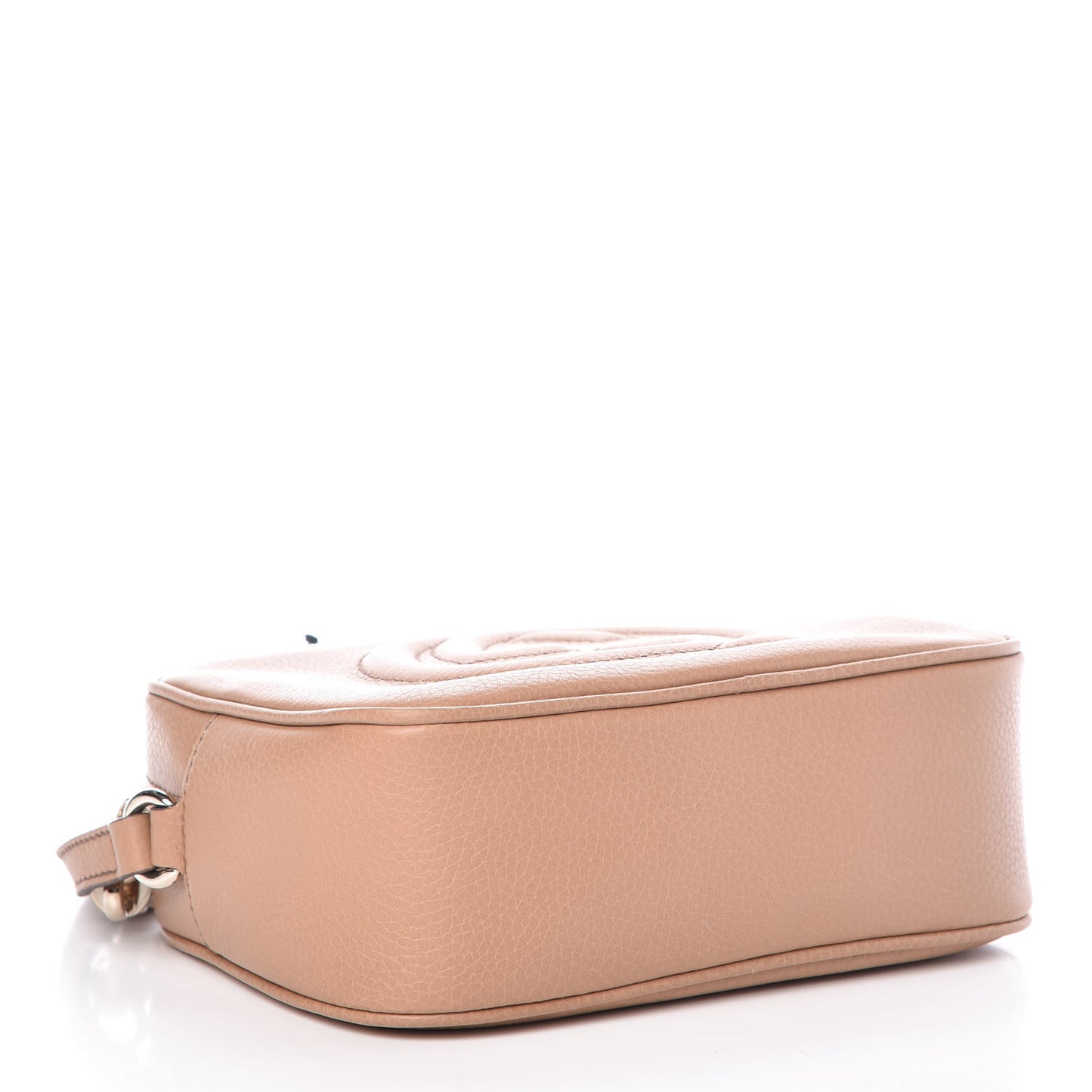 Pebbled Calfskin Small Soho Disco Bag Camelia