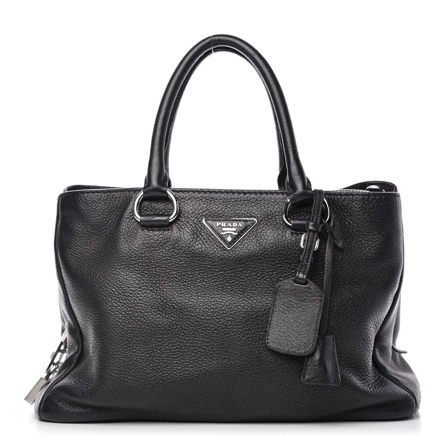 Prada Vitello Daino Shopping Tote Nero Black 1 of 10