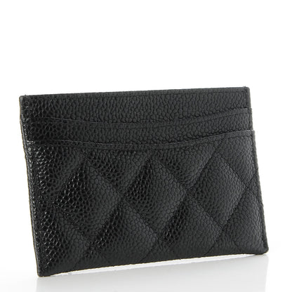 Chanel Caviar Quilted Card Holder Black 3 of 9