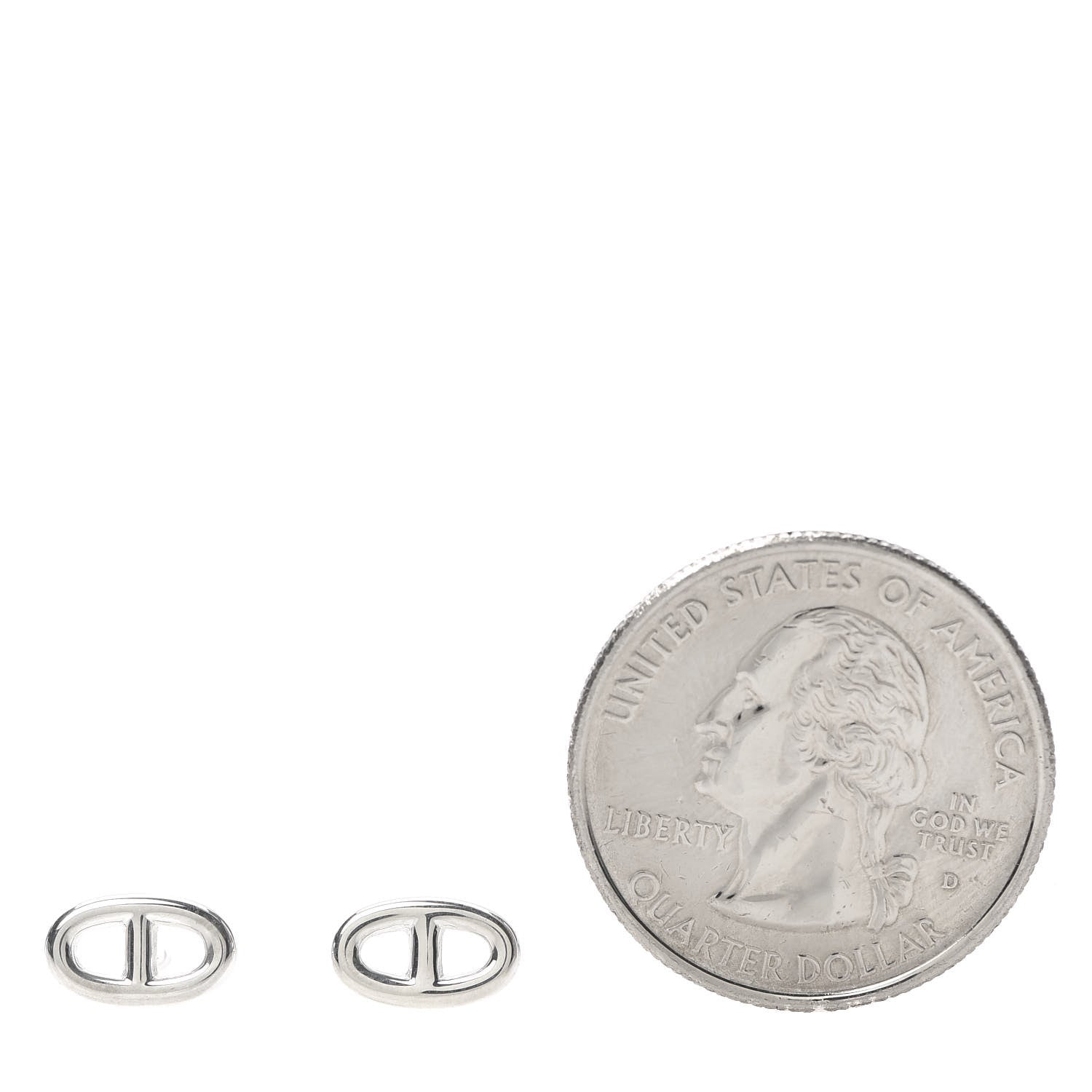 Hermes Sterling Silver TPM Farandole Earrings 2 of 5