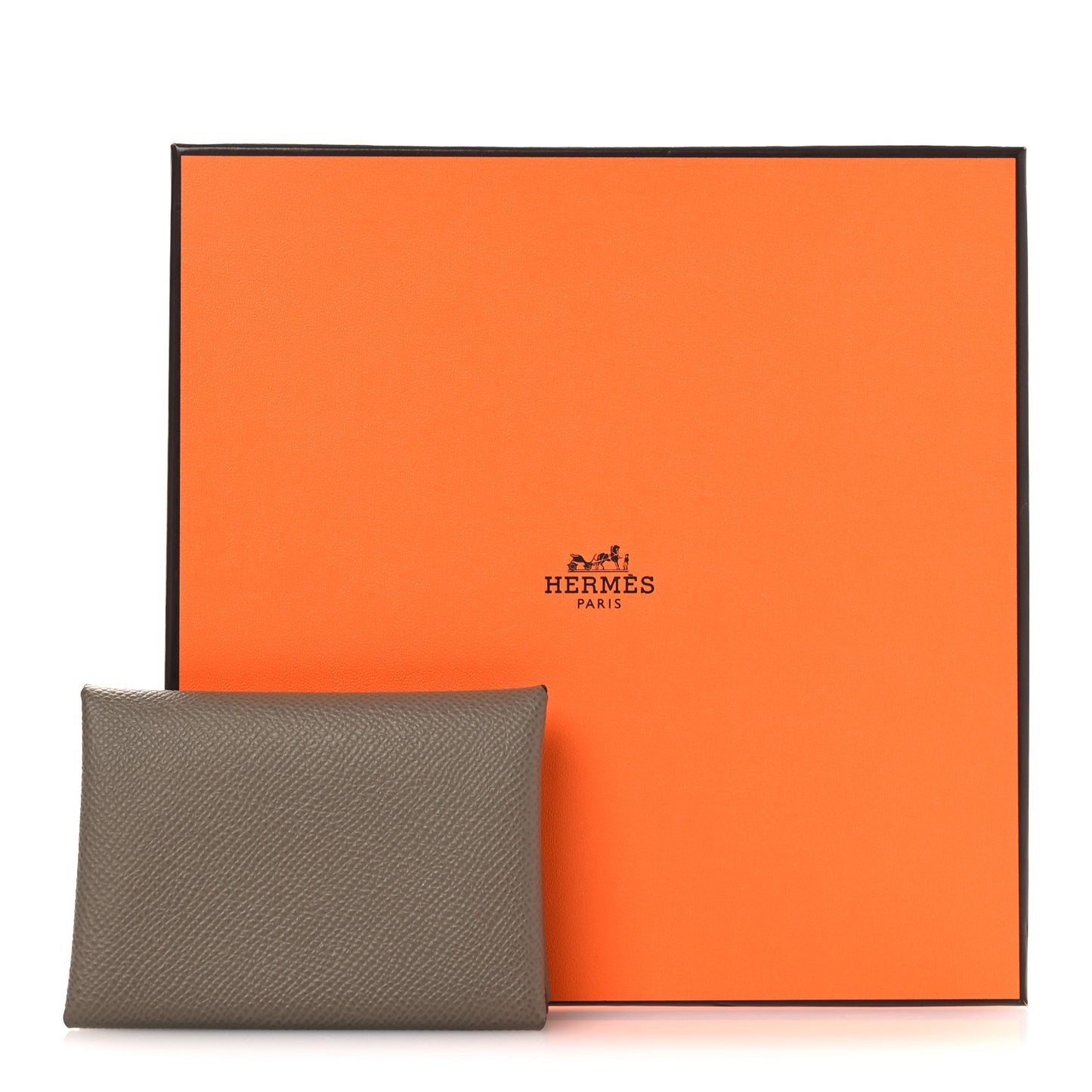 Epsom Calvi Duo Card Case Etoupe