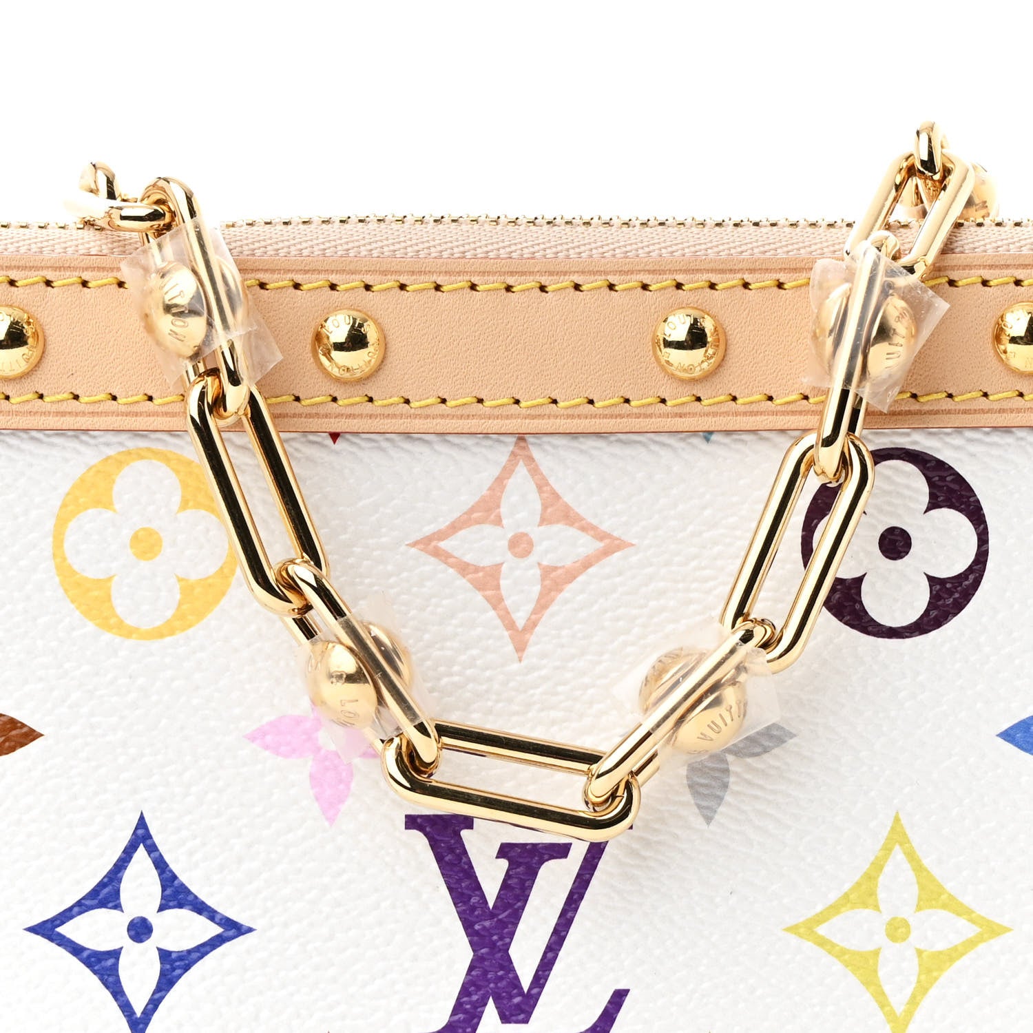 Louis Vuitton LV X TM Monogram Multicolor Pochette Accessories White 7 of 10