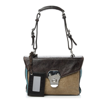 Balenciaga Chevre Turnlock Shoulder Bag Brown 1 of 10