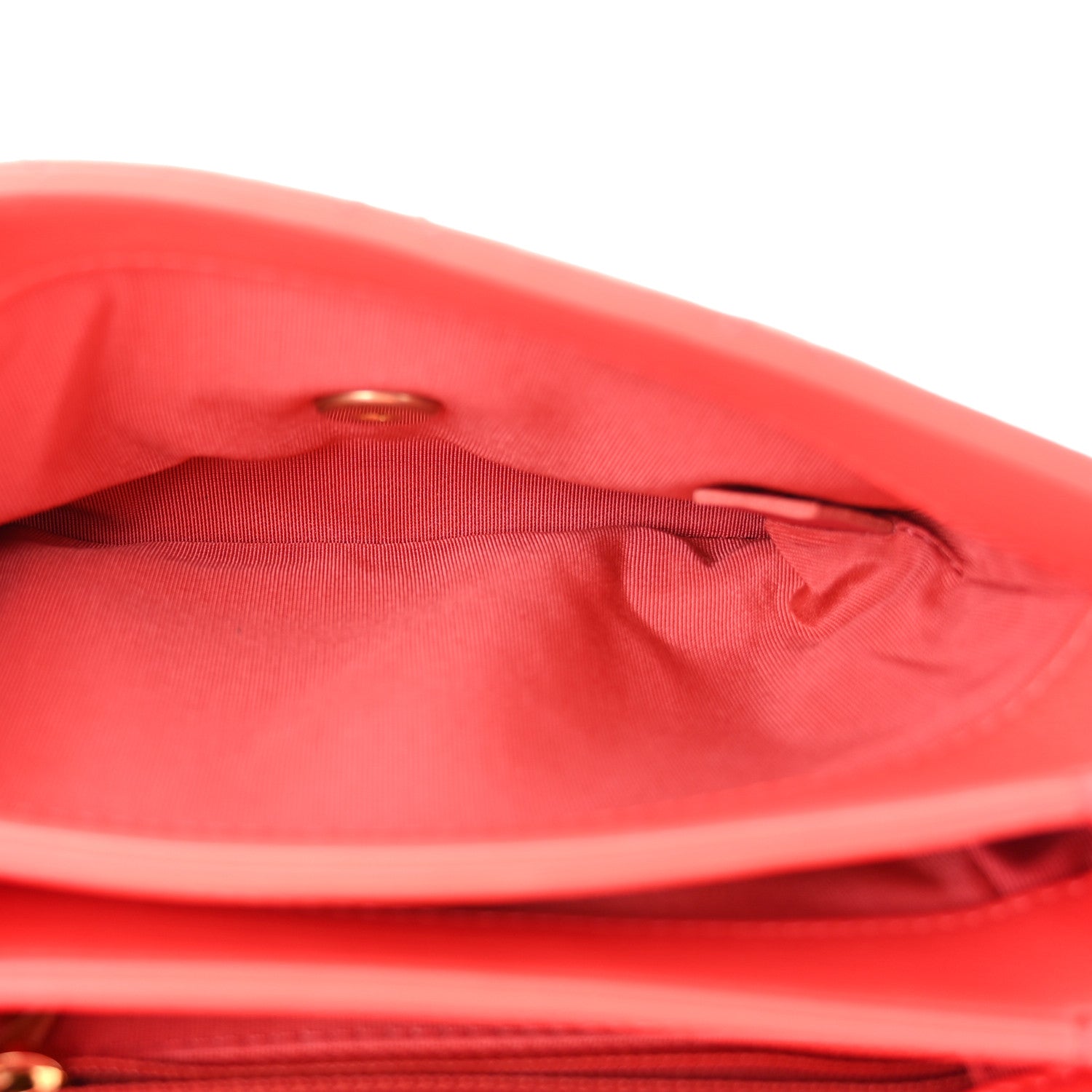 Chanel Calfskin Quilted Metal Small Top Handle Envelope Flap Red 6 of 12