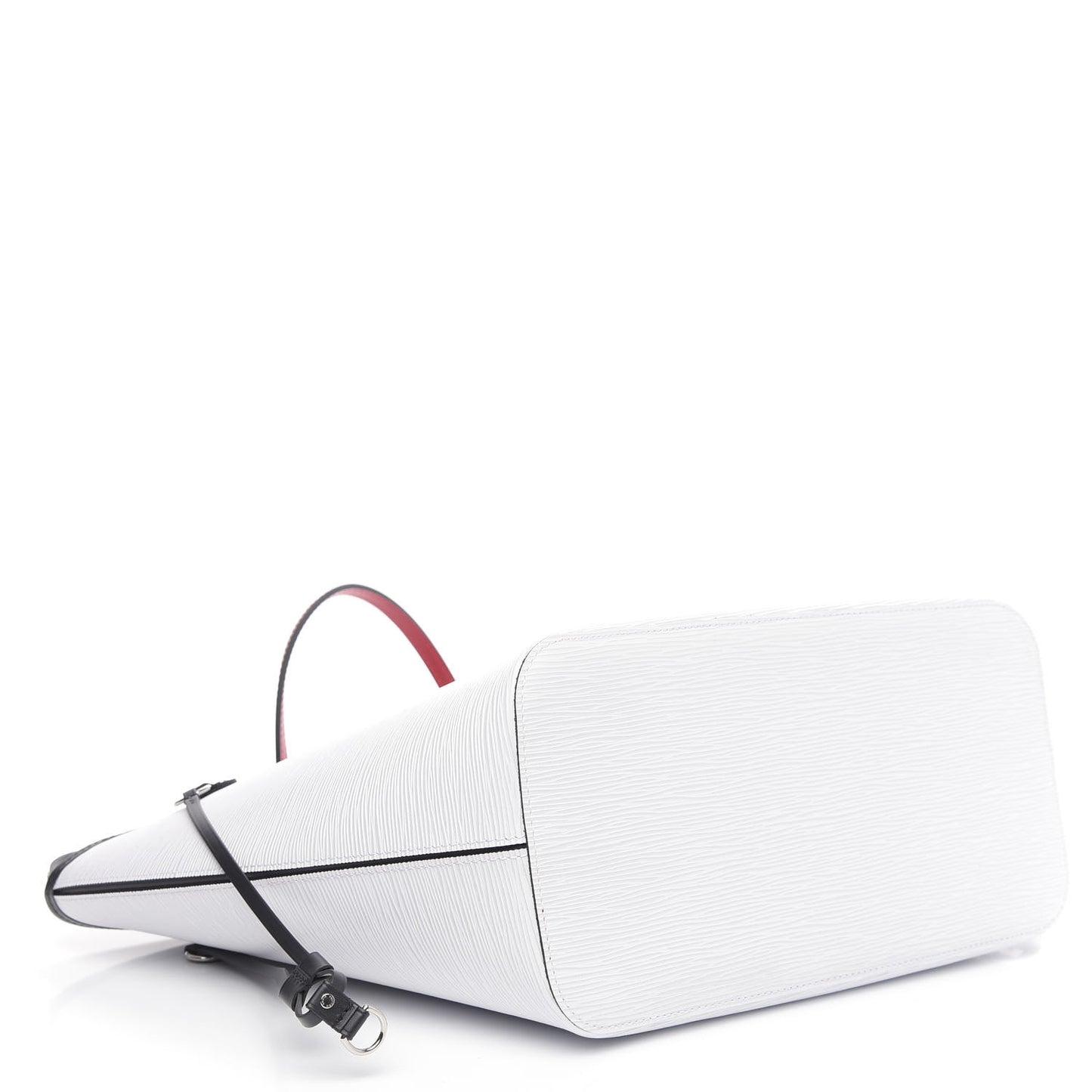 Epi Neverfull MM White Scarlet Black