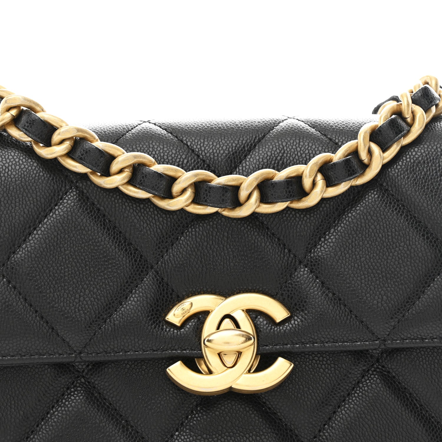 Chanel Shiny Caviar Quilted Small Flap Black 8 of 11