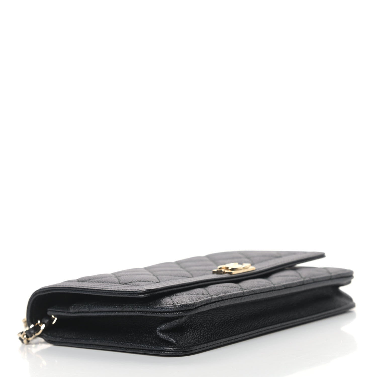 Chanel Caviar Quilted Boy Wallet On Chain WOC Black 4 of 11