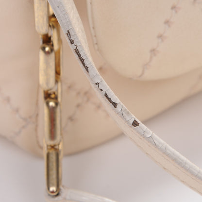 Chanel Calfskin Quilted Retro Chain Flap Beige 8 of 13