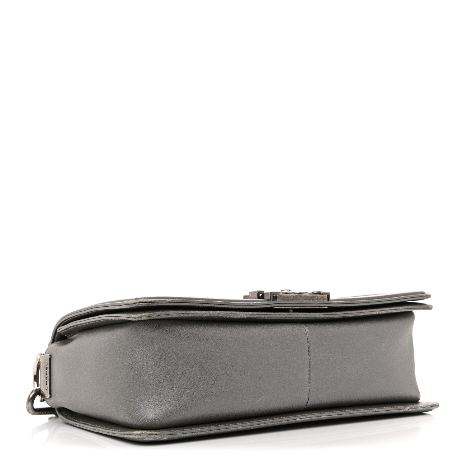 Chanel Metallic Lambskin Stingray Quilted Medium Boy Flap Silver 7 of 31