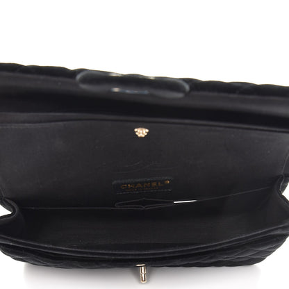 Chanel Velvet Quilted Medium Double Flap Black 6 of 9