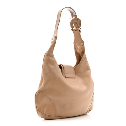 Burberry Calfskin Hillgate Hobo Beige 3 of 14