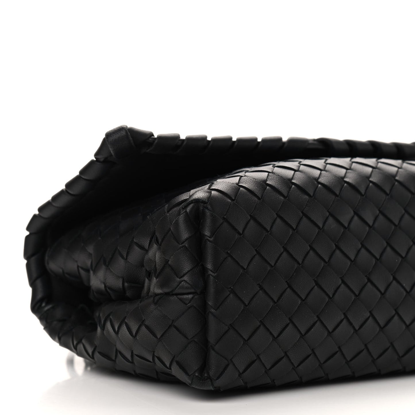 Nappa Intrecciato Baby Olimpia Shoulder Bag Black