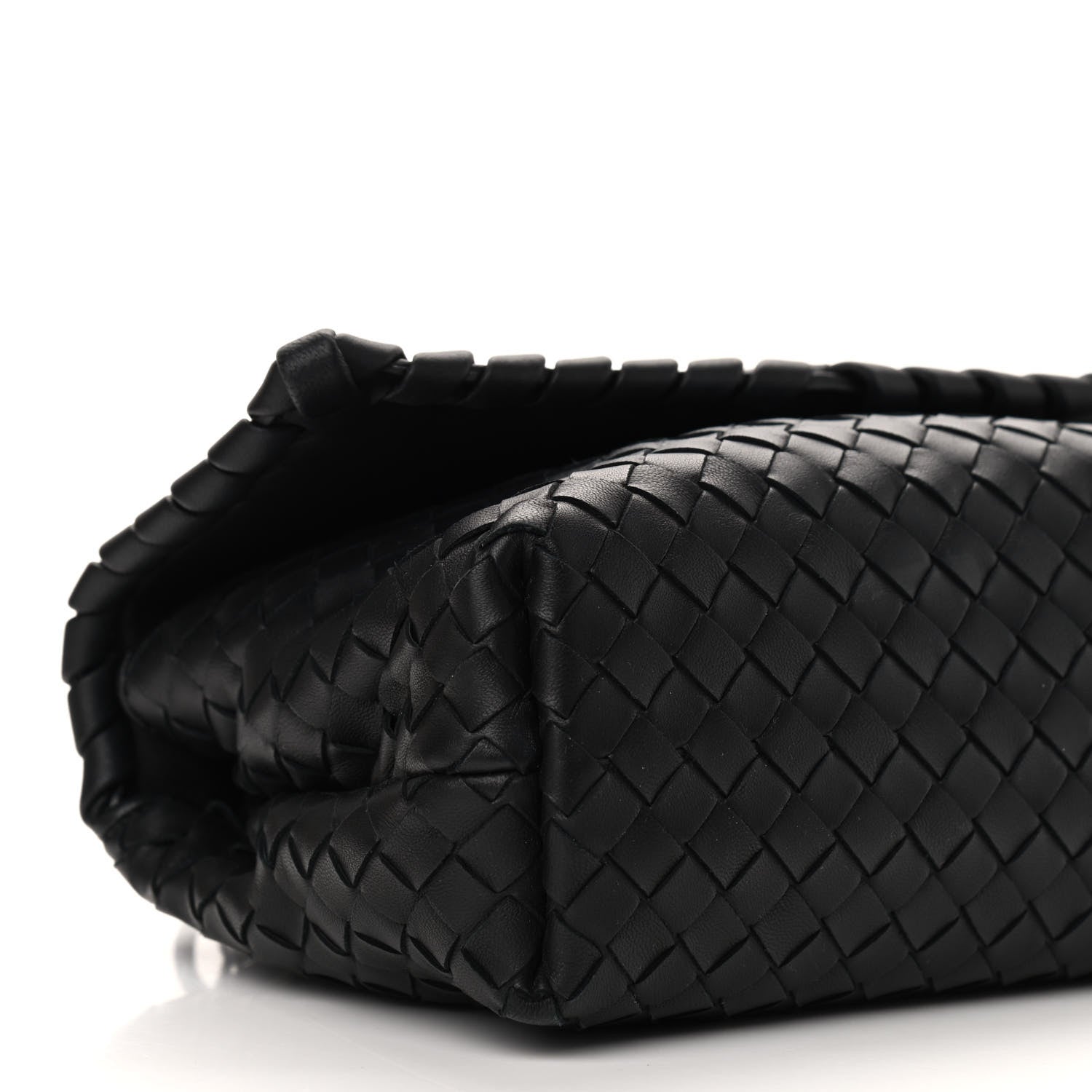 Bottega Veneta Nappa Intrecciato Baby Olimpia Shoulder Bag Black 10 of 11