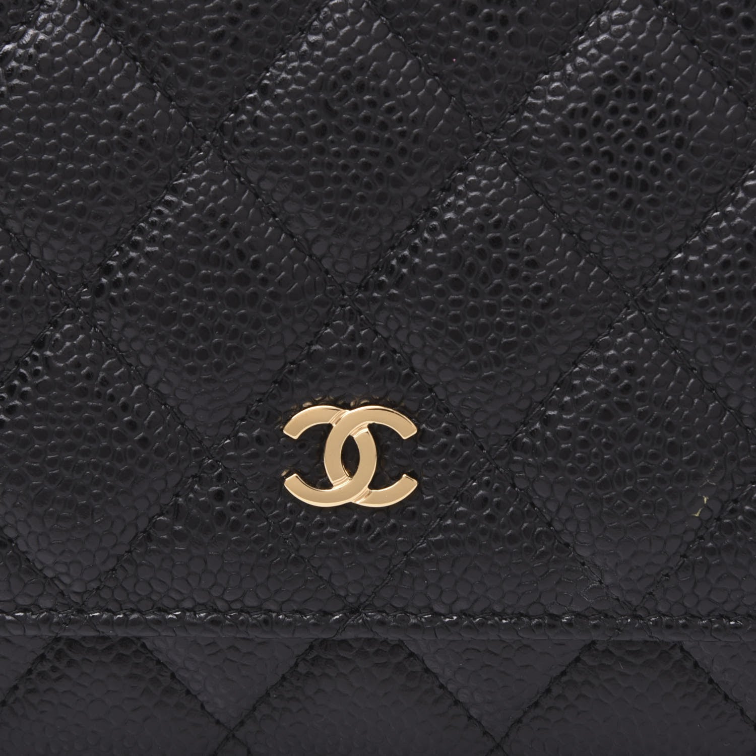 Chanel Caviar Quilted Wallet On Chain WOC Black 10 of 11