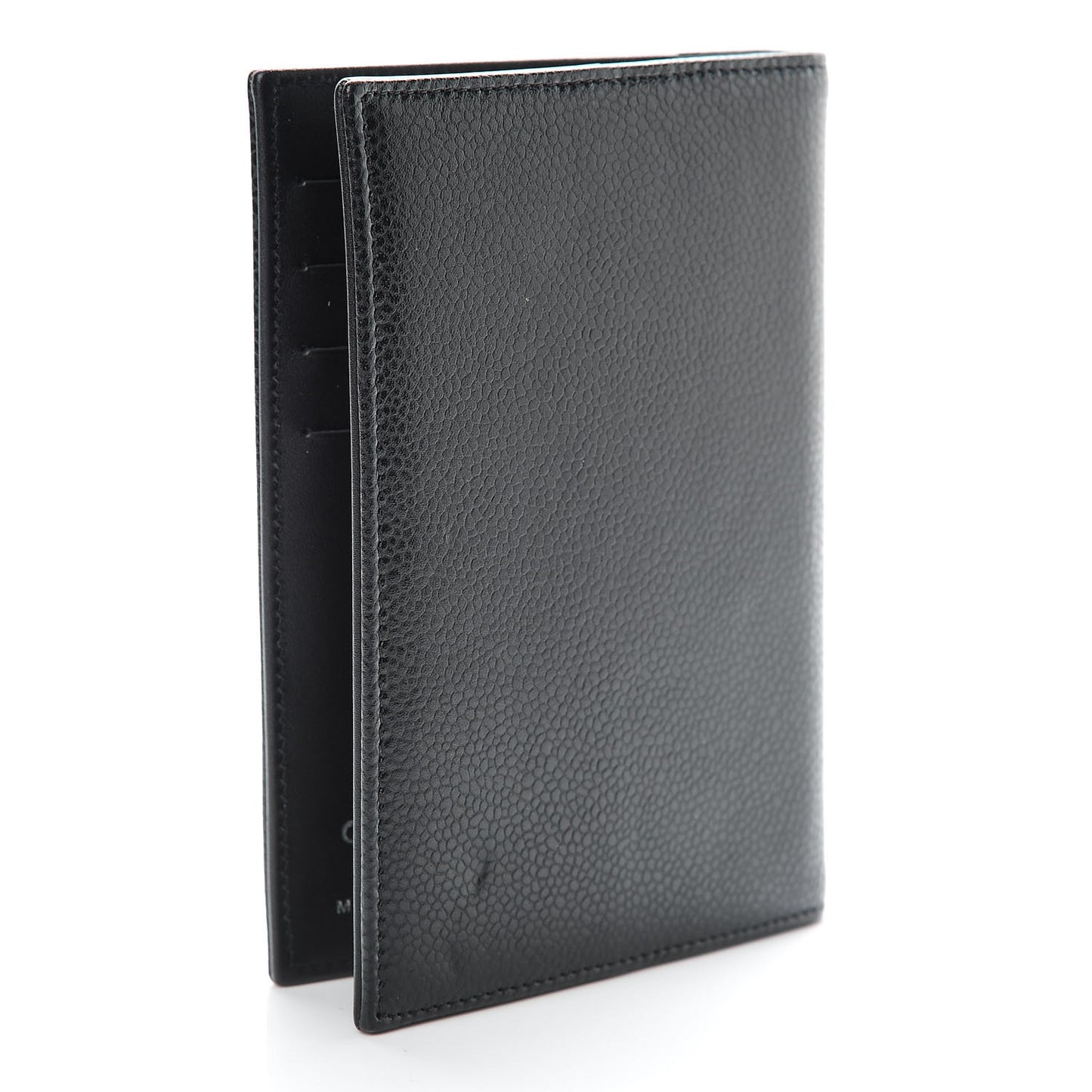 Caviar Timeless Passport Holder Black