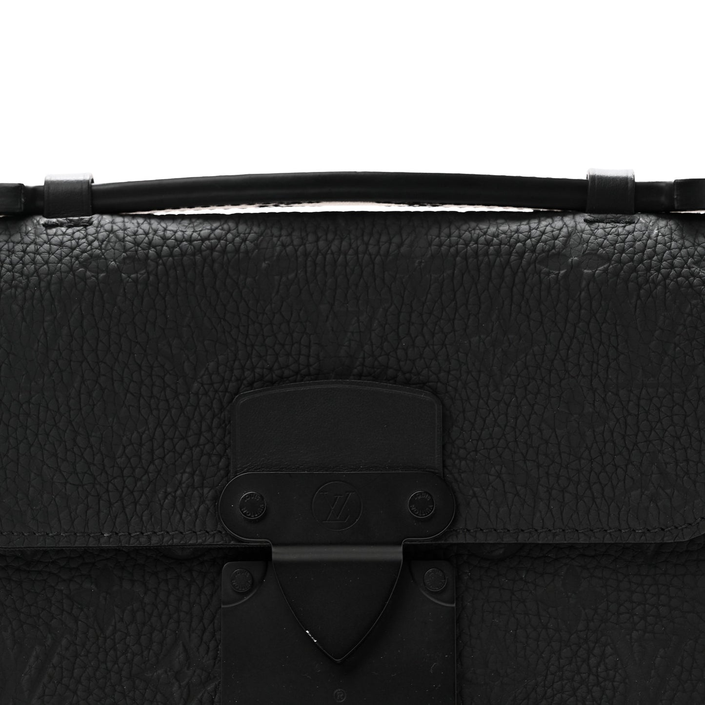 Taurillon Monogram S Lock Sling Bag Black