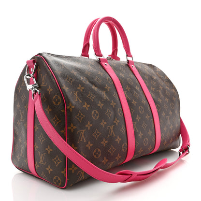 Louis Vuitton Monogram Keepall Bandouliere 45 Pondichery Pink 2 of 8