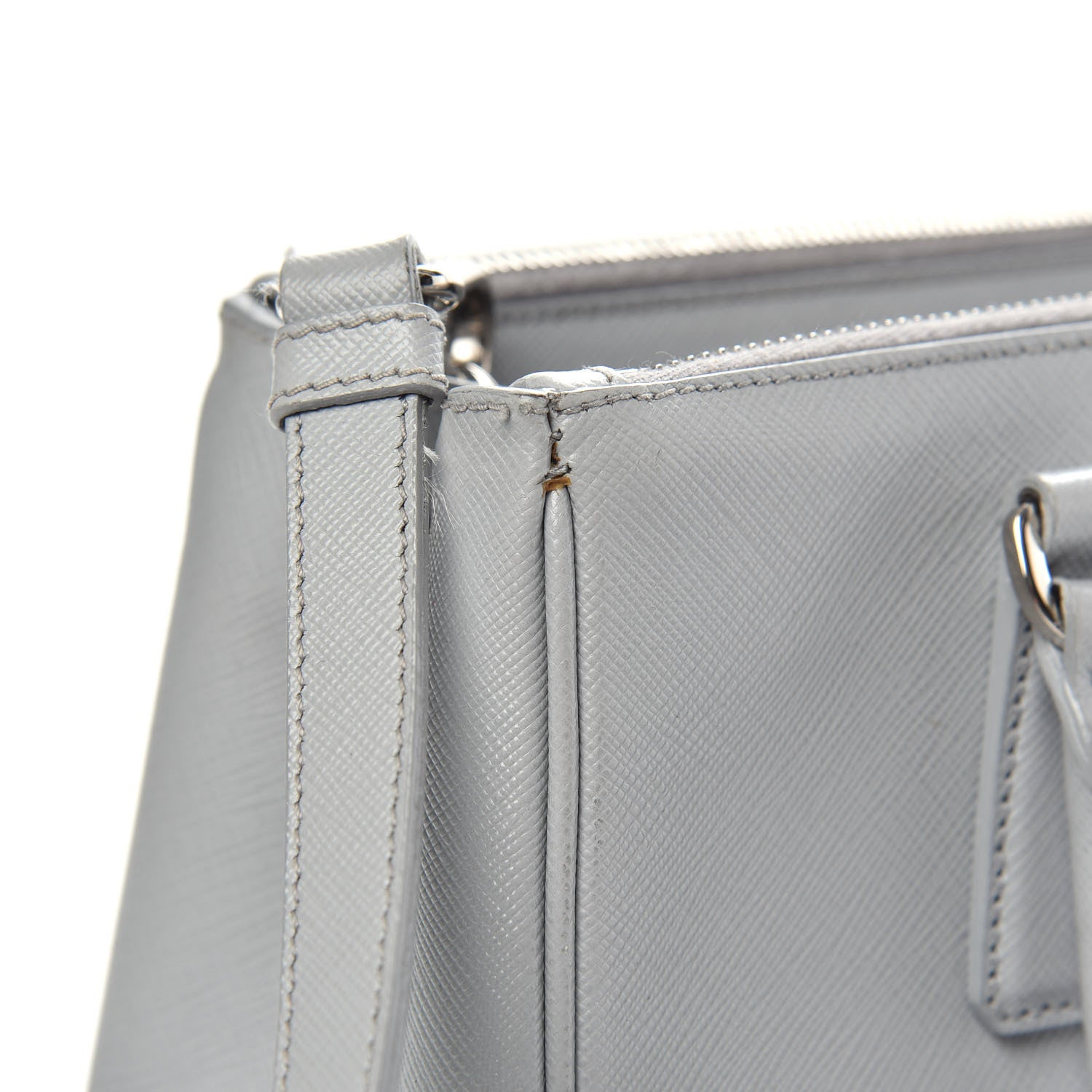 Prada Saffiano Small Galleria Double Zip Tote Nube 13 of 16
