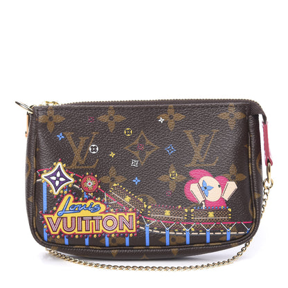 Louis Vuitton Monogram 2020 Christmas Animation Roller Coaster Mini Pochette Accessories Pivoine 1 of 8
