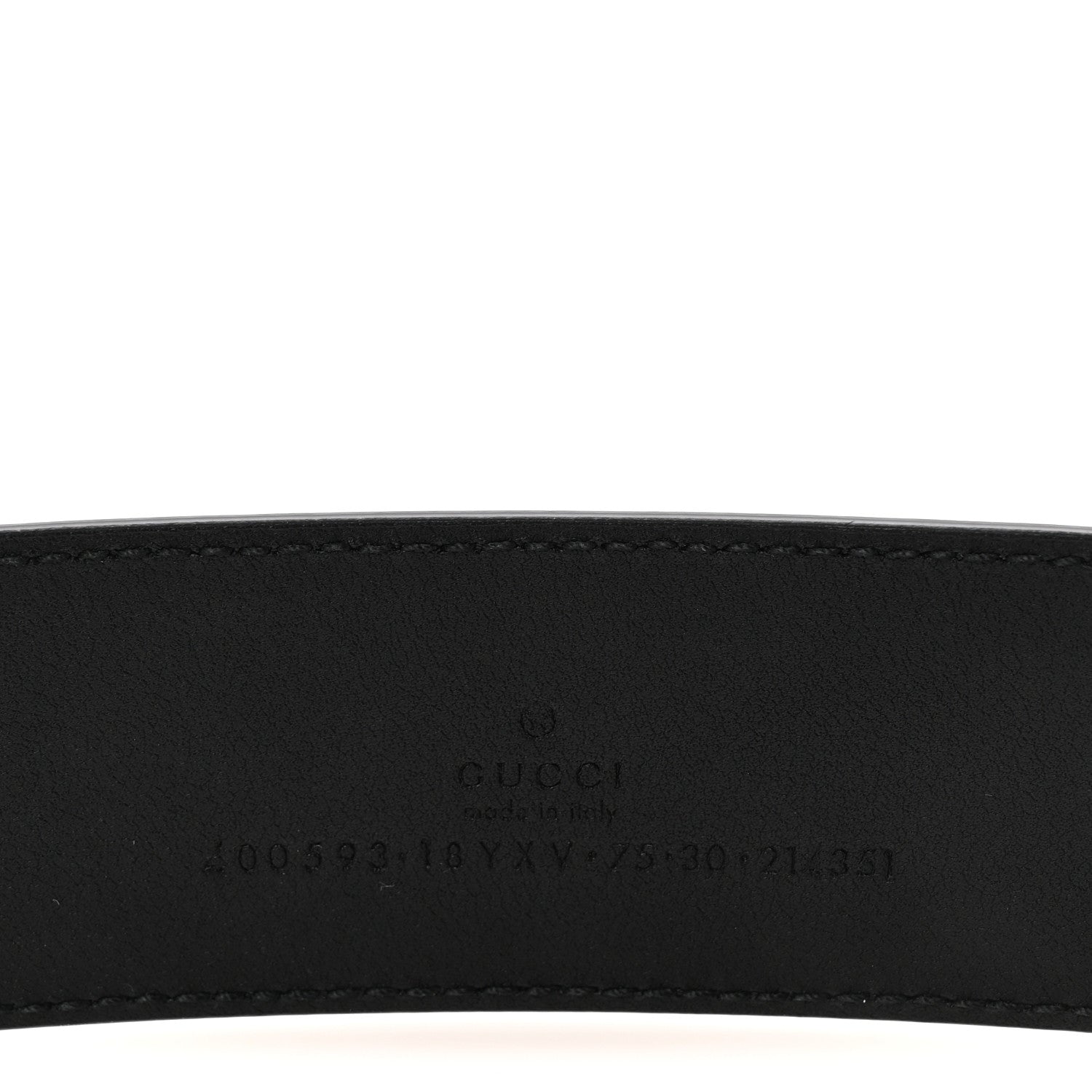 Gucci Azalea Calfskin Enamel Monochrome Double G 40mm Belt 75 30 Black 5 of 5
