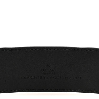 Gucci Azalea Calfskin Enamel Monochrome Double G 40mm Belt 75 30 Black 5 of 5