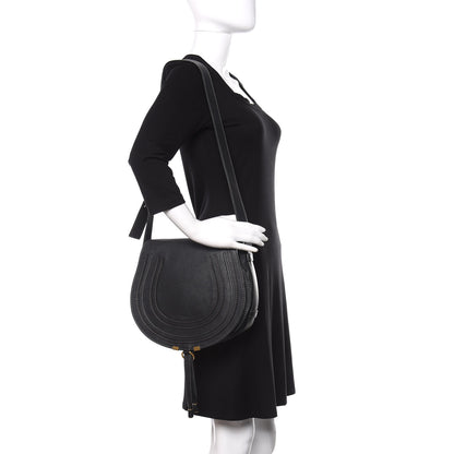 Chloe Calfskin Medium Marcie Round Crossbody Bag Black 2 of 12
