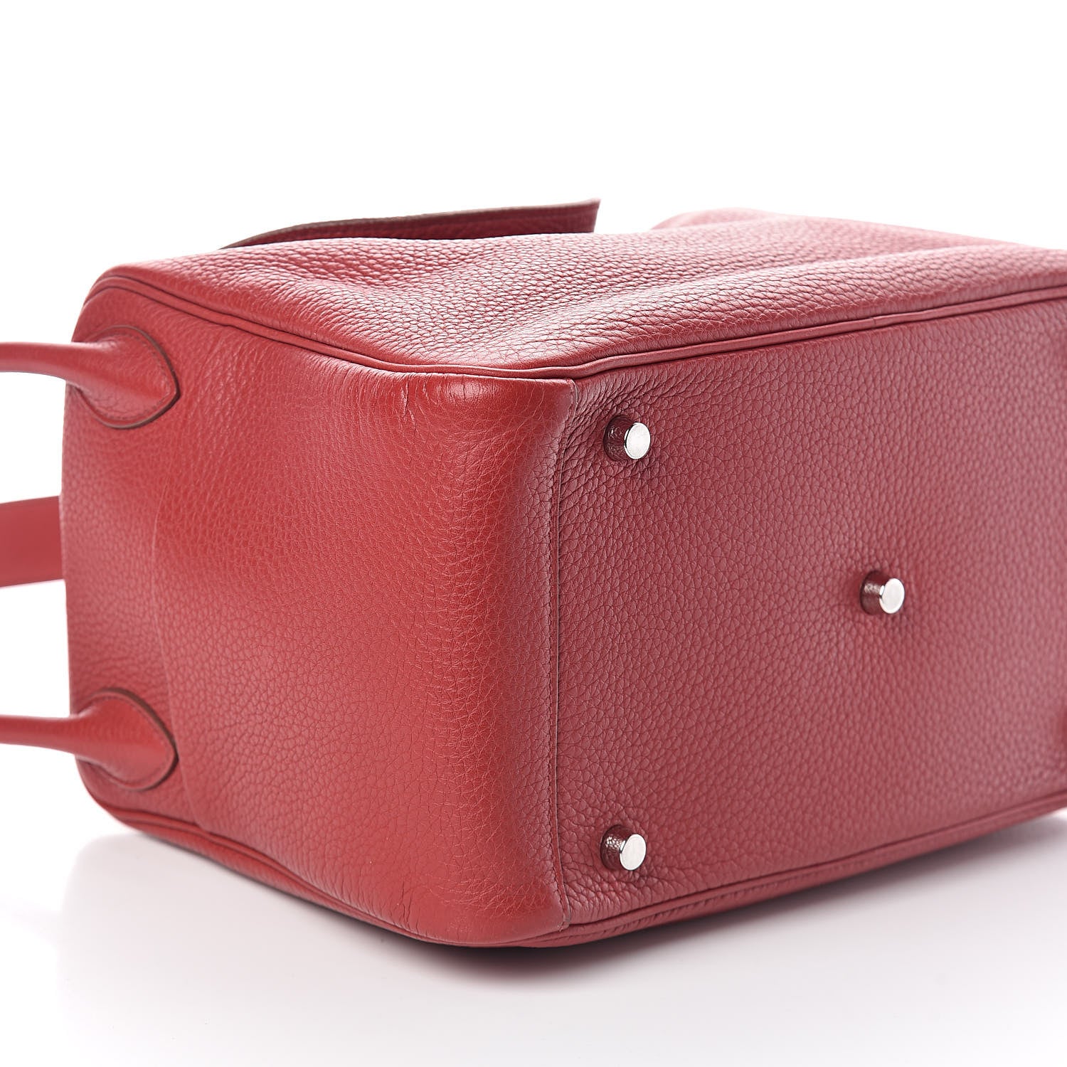 Hermes Taurillon Clemence Lindy 30 Rouge Garance 9 of 10