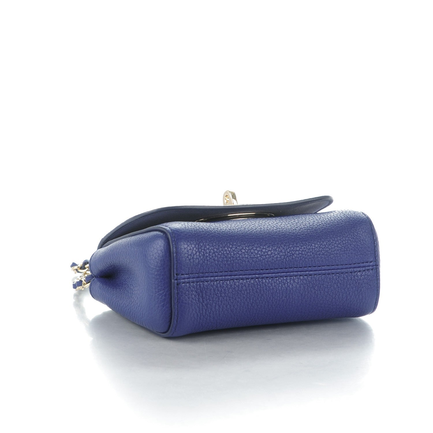 Mulberry Small Classic Grain Calfskin Mini Lily Indigo 4 of 7