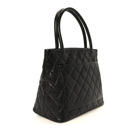 Chanel Caviar Quilted Medallion Tote Black 3 of 11