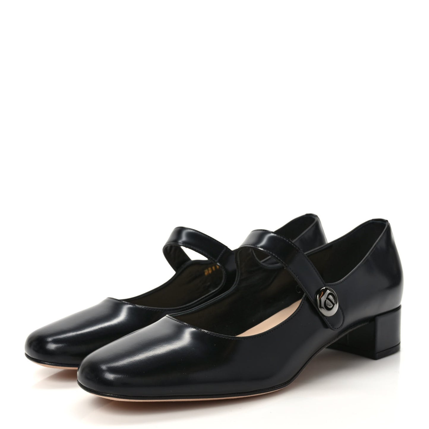 Brushed Calfskin Uniform 30mm Pumps 40.5 Black