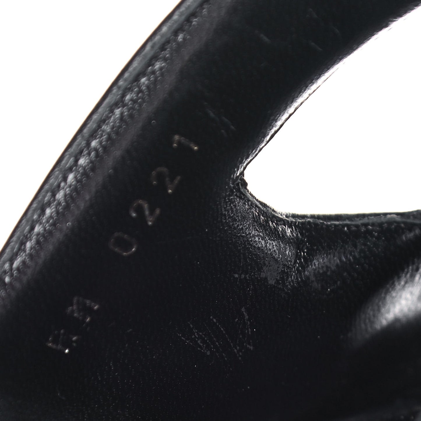 Nappa G Flat Sandals 36 Black