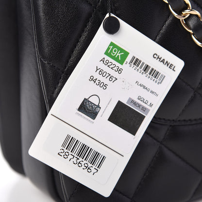 Chanel Lambskin Quilted Small Trendy CC Dual Handle Flap Bag Black 11 of 12