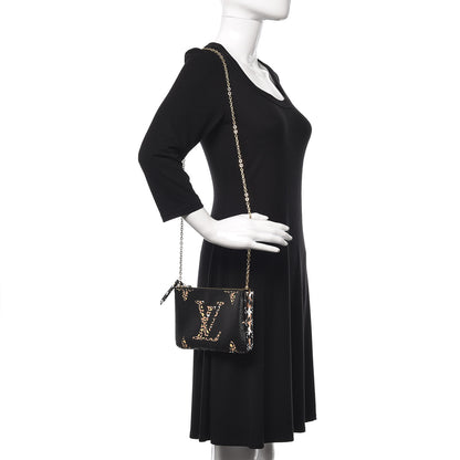 Louis Vuitton Monogram Giant Jungle Pochette Double Zip Black 2 of 11