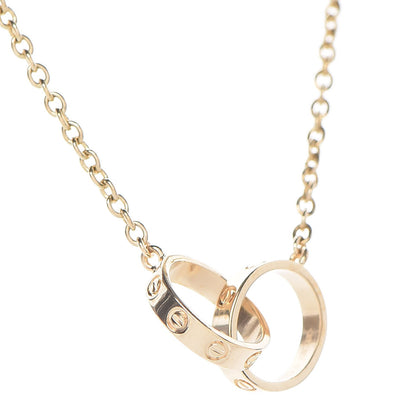 Cartier 18K Yellow Gold Interlocking LOVE Necklace 4 of 6