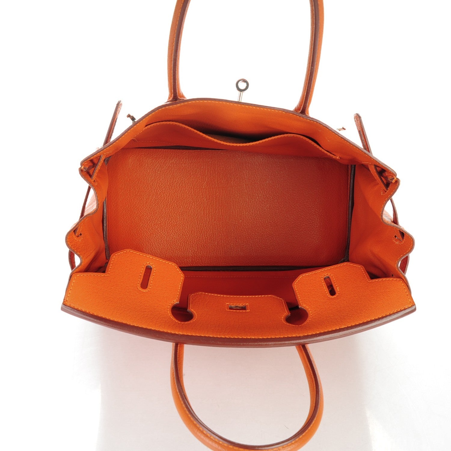 Hermes Chevre de Coromandel Birkin 30 Potiron 19 of 28