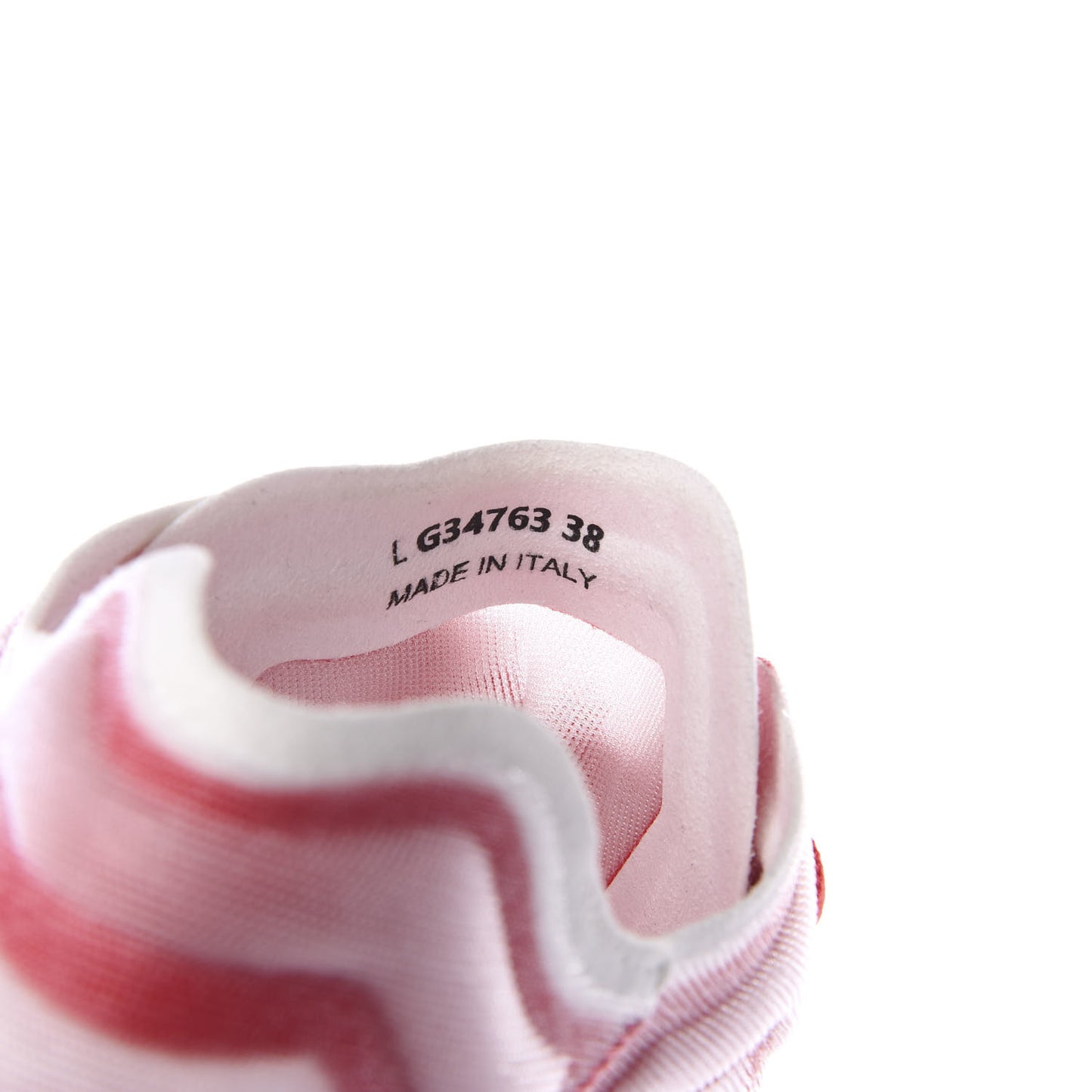 Lycra Fabric CC Sneakers 38 White Red
