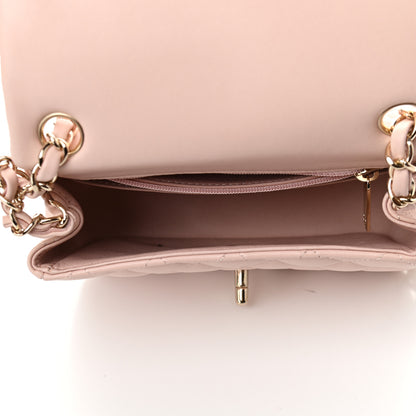 Chanel Lambskin Quilted Mini Square Flap Light Pink 5 of 9