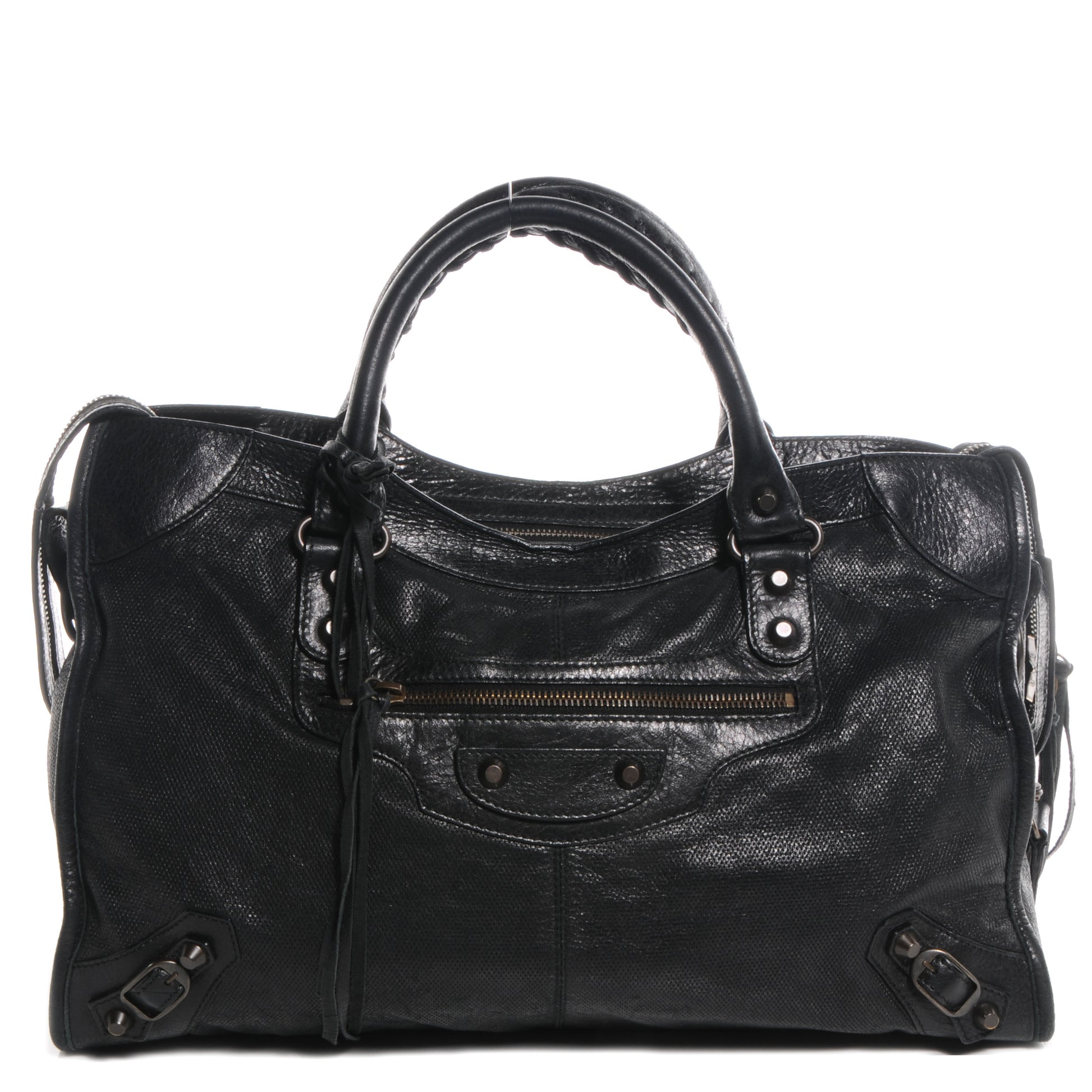 Balenciaga Agneau Perforated City Black 1 of 9
