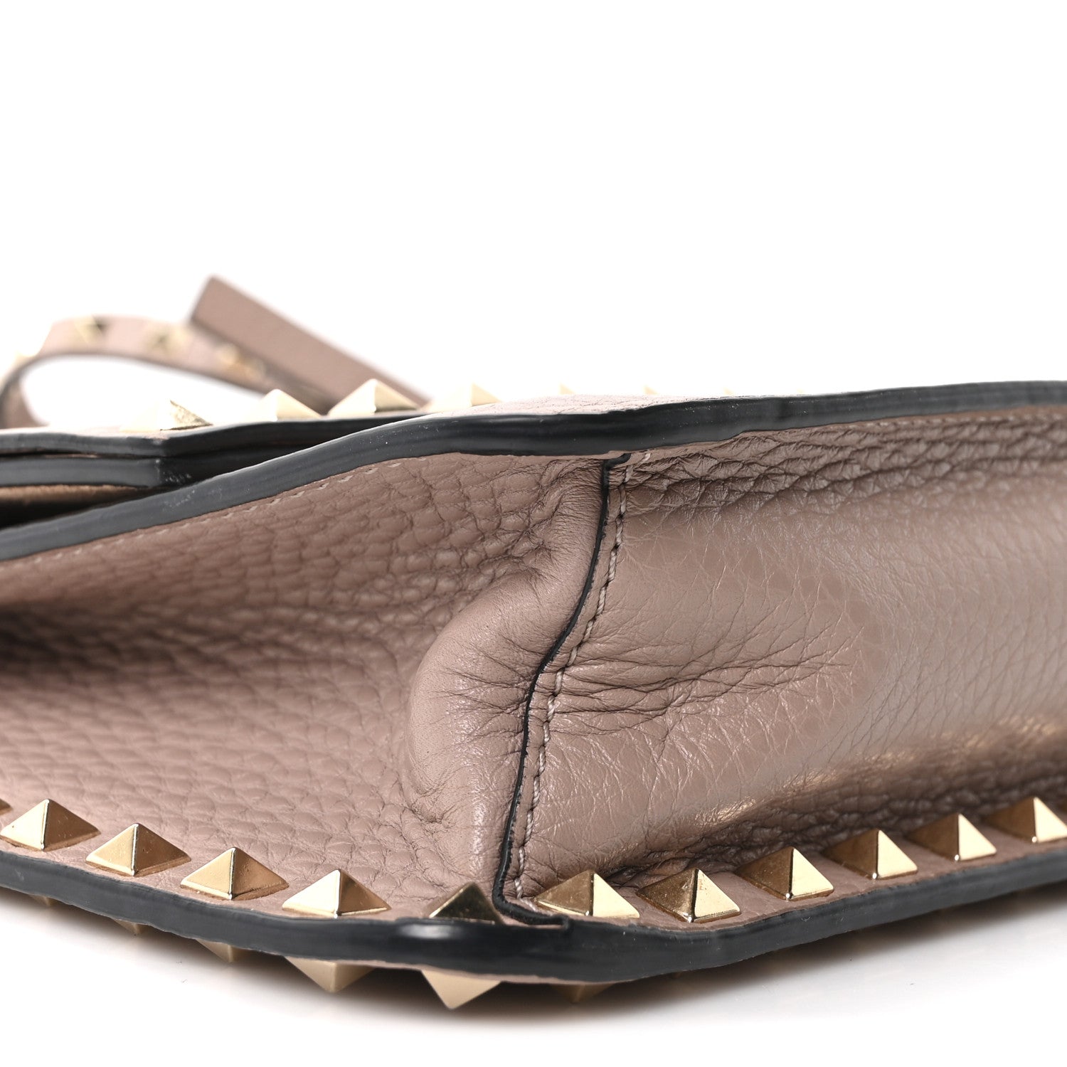 Valentino Garavani Grained Calfskin Small Rockstud Flap Crossbody Bag Poudre 7 of 8