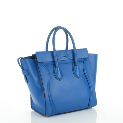 Celine Palmelato Mini Luggage Electric Blue 3 of 8